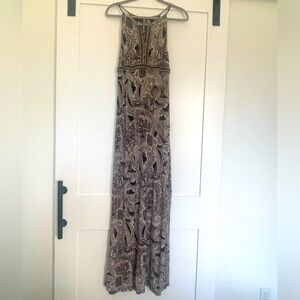 INC long beaded dress, size L
